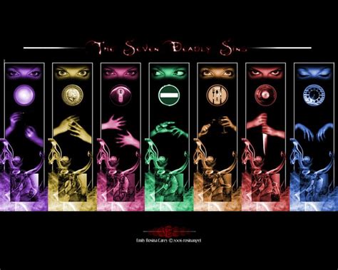 The Seven Deadly Sins By Rosinangel On Deviantart Seven Deadly Sins