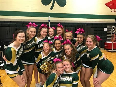 Bishop Feehan High School Girls Varsity Cheerleading Winter 2017 2018