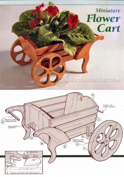Miniature Flower Cart Plan Woodworking Plans And Projects