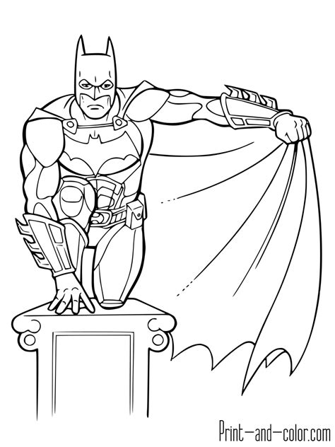 Batman Coloring Pages Print And