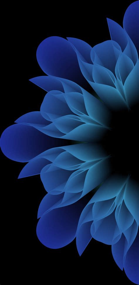 Download Iphone Xr Red Neon Blue Flower Wallpaper