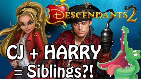 Descendants 2 Harry And Cj Siblings Descendants Wicked World Cj Hook In Descendants 2 2017