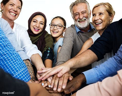 Happy Diverse People United Together Premium Image By