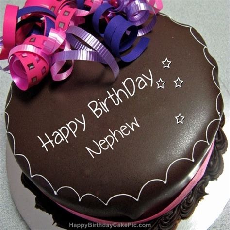 ️ Happy Birthday Chocolate Cake For Nephew