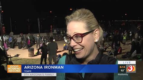 Kyrsten sinema conquers ironman race, shares how she found., kyrsten sinema finishes kyrsten sinema improved her ironman personal record by more than hour, breaking 12 hours at. VIDEO: Senator-elect Kyrsten Sinema participates in ...