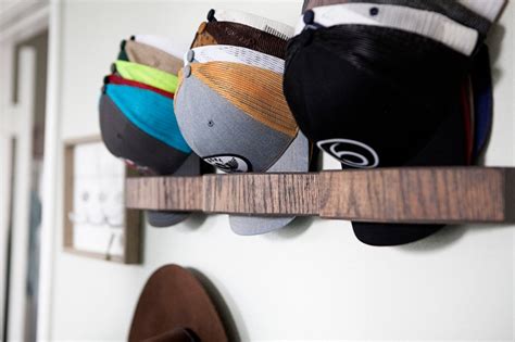 Hat Rack Oak Domedock Triple Diy Hat Storage Hat Hanger Hat Storage