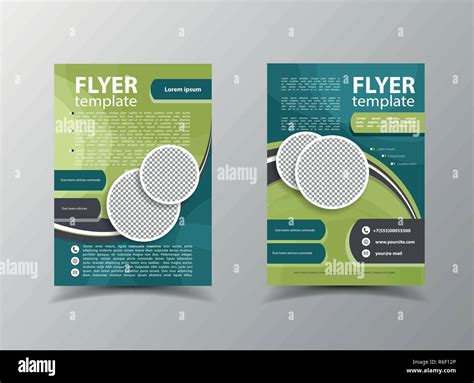 Brochure Design Flyer Template Editable A4 Poster For Business Stock