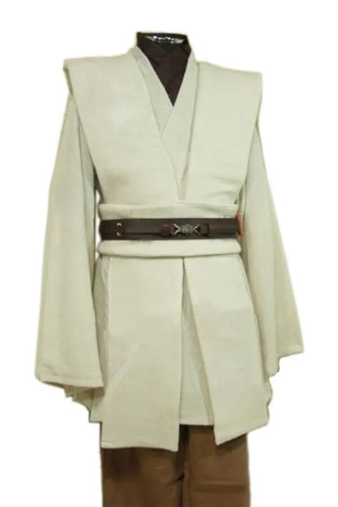 Hot Movie Star Wars Kenobi Jedi Tunic Adult Robe Brown Cloak Belt Halloween Cosplay Costume For