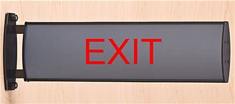 Hallway Signs 15 X 375 Wall Or Ceiling Signage Holder Black