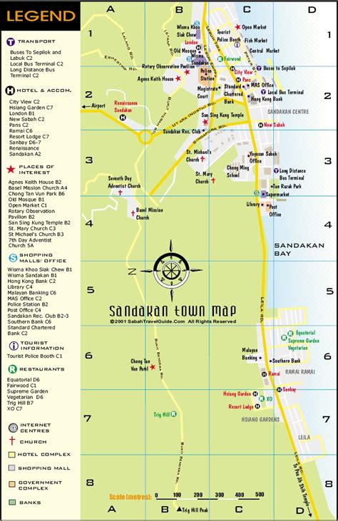 Salam bumimas, tung ma express, sida express. Kota Kinabalu city map, Sandakan city map - Malaysia ...