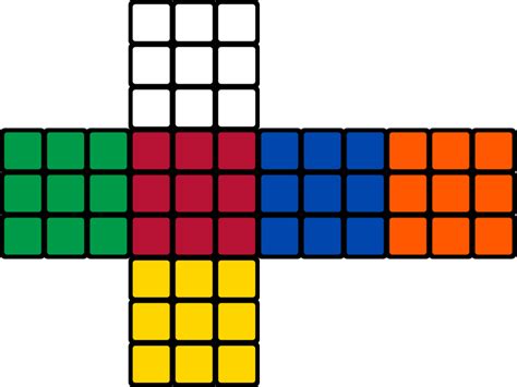 Filerubiks Cube Colorssvg Cube Template Rubiks Cube Cube
