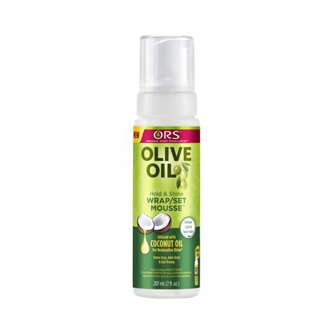 Organic Root Stimulator Olive Oil Wrap Set Mousse Hair Mousse