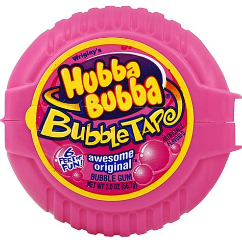 Hubba Bubba Bubble Tape Awesome Original Bubble Gum 2 Oz Pack