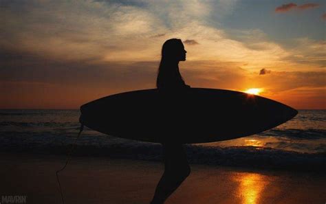 Aleksandr Mavrin Surfers Surfing Bikini Beach Sunset