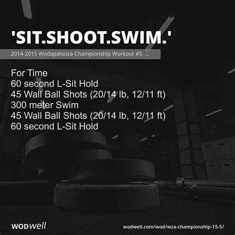 Sitshootswim Workout 2014 2015 Wodapalooza Championship Workout