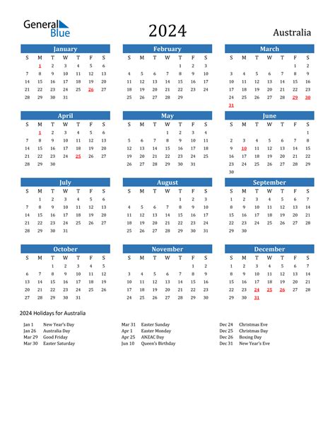 Australia Calendar 2024 Free Printable Excel Templates Photos