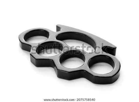 New Black Brass Knuckles Isolated On Stock Photo 2075758540 Shutterstock