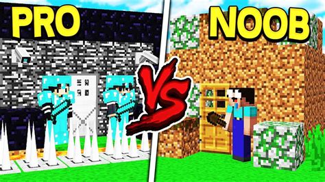 Pro House Vs Noob House Build Battle In Minecraft Youtube