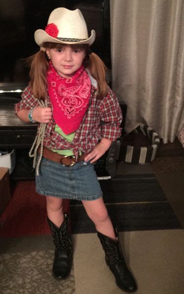 Maybe you would like to learn more about one of these? Seven-Year-Old Creates Cowgirl Costume Using Thrift Finds | Girls cowboy costume, Girls cowgirl ...
