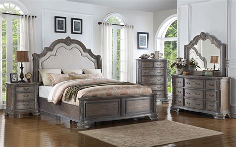 Our king bedroom sets make it easy for you to match all your furniture to your bed frame. Sheffield Panel Bedroom Set (Antique Grey) | King size ...