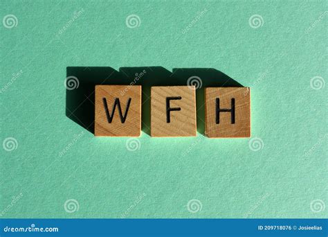 Wfh Acronym For Work From Home Stock Photo Image Of Conceptual Home