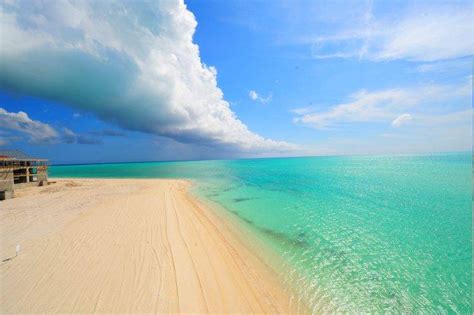 Beach Summer Sea Sand Tropical Clouds Turquoise Caribbean