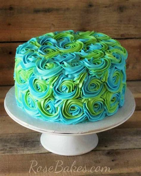 Happy Birthday Blue Cake Cake Ideas Aesthetic