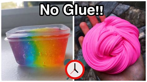 New Ways How To Make No Glue Slime Under 5 Minutes Youtube