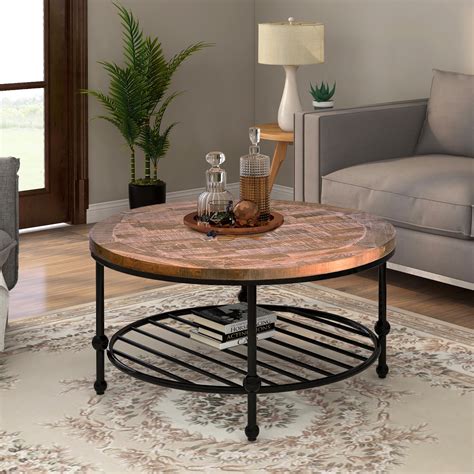 A pool table that doubles as a dining table is an entertainers dream, especially if youre working with a small space. Round Coffee Table, Farmhouse Coffee Table, Rustic Brown ...