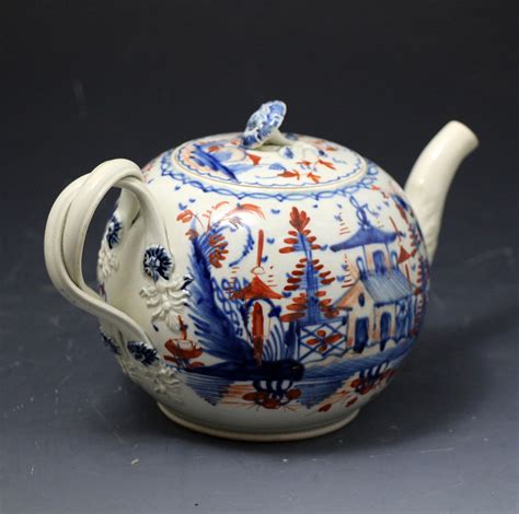 Antique English Pottery Creamware Teapot Late 18th Century John Howard