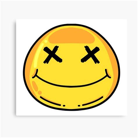 Cool Smiley Face Happy Face Emoji Canvas Print For Sale By