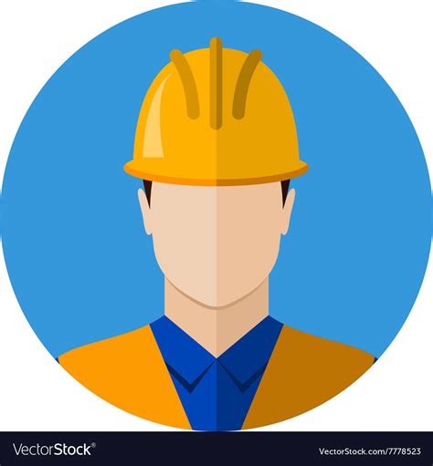 Builder Construction Worker Icon Royalty Free Vector Image