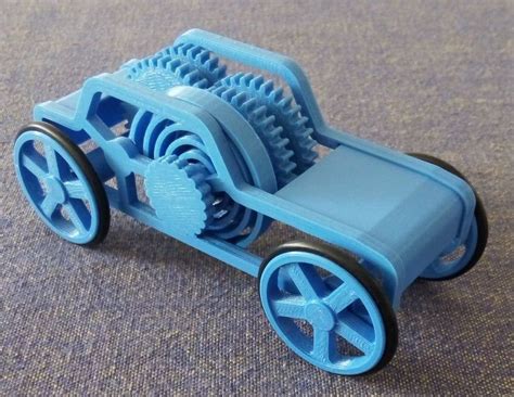 3d Printed Car Toy Windup Motor 3d Printing Diy 3d Printing Toys