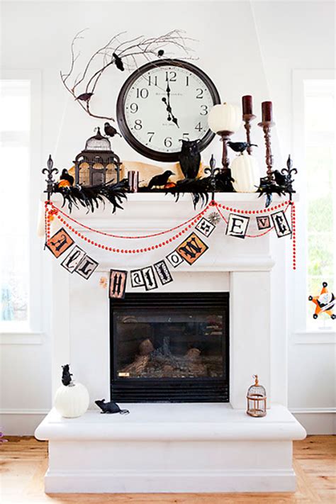 35 Fall Mantel Decorating Ideas Halloween Mantel Decorations