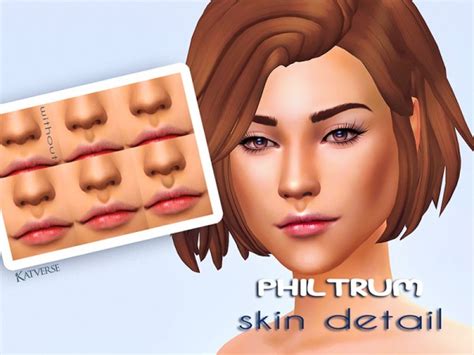 The Sims Resource Philtrum Skin Detail By Katversecc Sims 4 Downloads