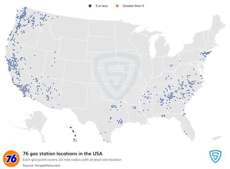 List Of All 76 Gas Station Locations In The Usa Scrapehero Data Store