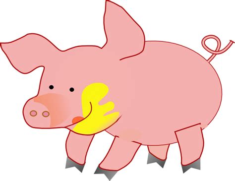 Big Happy Pig Clip Art At Vector Clip Art Online Royalty