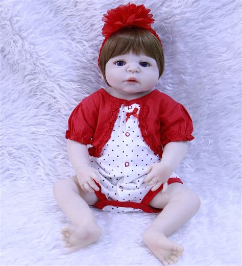 Buy 55cm Doll Silicone Reborn Handmade Realistic Baby