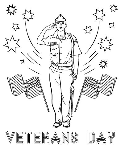 Free Veteran's Day Coloring Page
