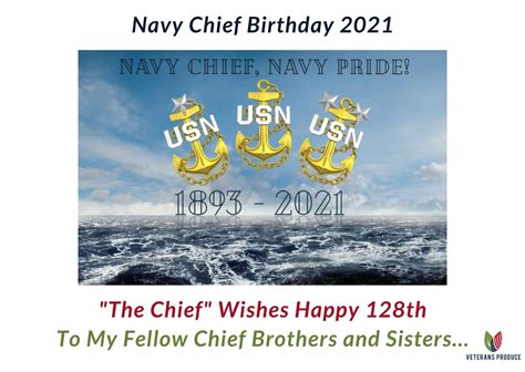 Navy Chief Birthday 2021 — Veterans Produce