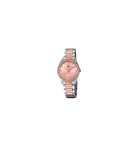 Le fond nacré donne davantage de cachet à cette montre, indiquant l'heure à 6h. Montres pour femme lotus montre acier rose strass,boulogne ...