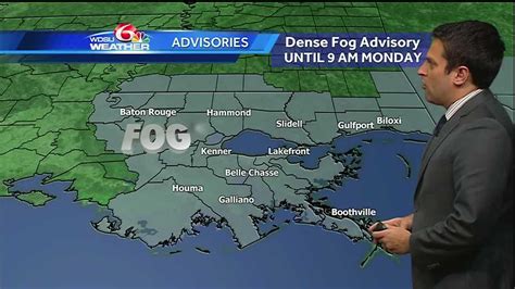 Dense Fog Advisory Through Monday Morning