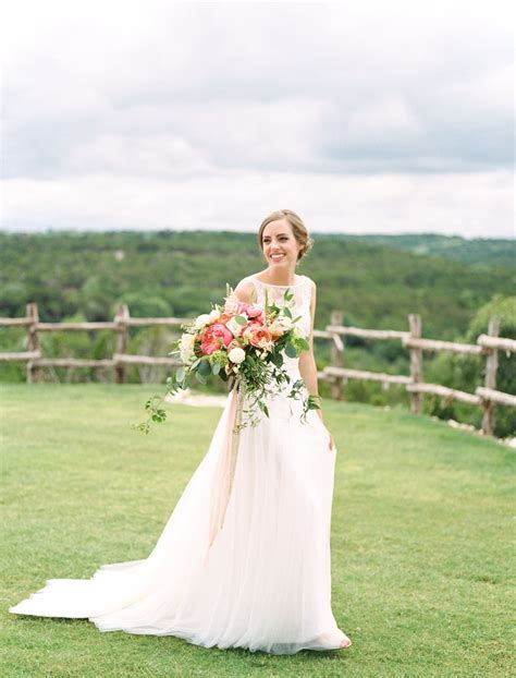 It's also a gorgeous rose to. Large bright bridal bouquet. Garden style. Coral charm ...