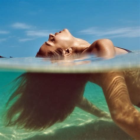 Wallpaper Face Women Outdoors Model Sea Closed Eyes Water Sand
