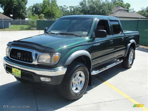 2001 Imperial Jade Green Mica Toyota Tacoma V6 Prerunner Double Cab