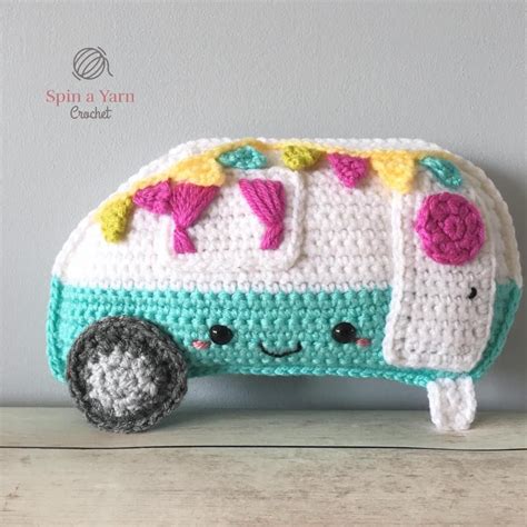 Kawaii Camper Free Crochet Pattern • Spin a Yarn Crochet | Crochet patterns, Crochet, Crochet ...