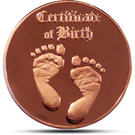 Silver Coin For New Baby Personalized Baby Coin 999 Silver
