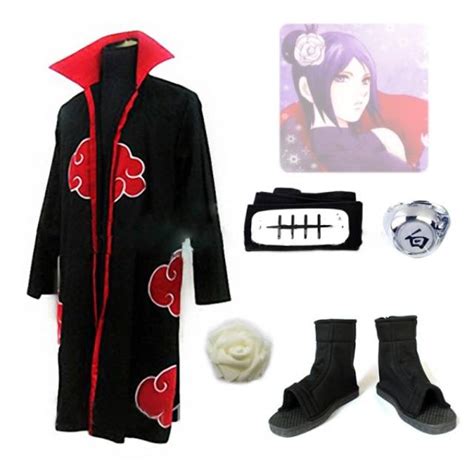 Naruto Akatsuki Konan Cosplay Costume Suits Animebee Free Shipping