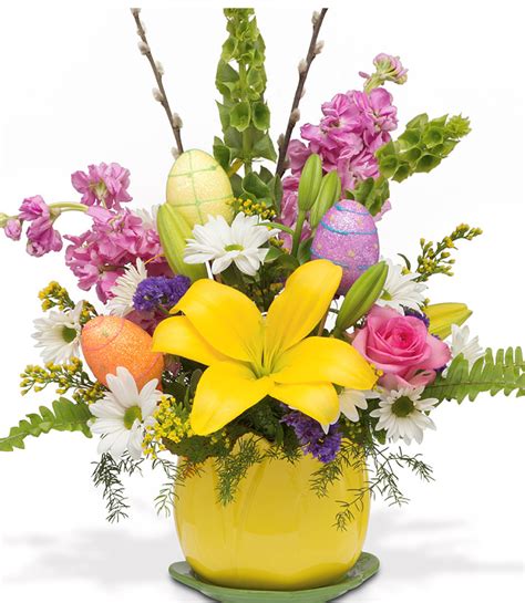 1e Fresh Easter Arrangement In Egg National Floral Design