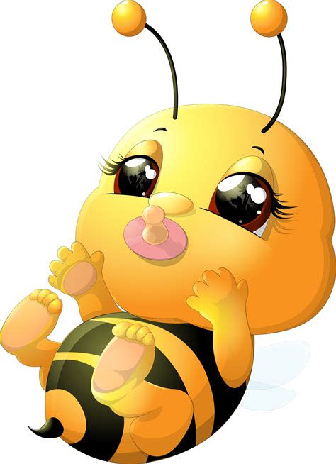 Beehive Honey Bee Transprent Baby Honey Bee Cartoon Clipart Full